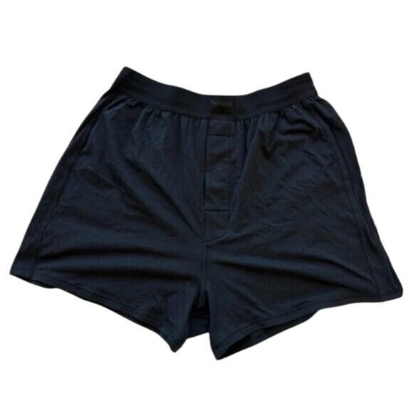 Skims Boyfriend Loose Boxer Onyx Black Size S NWT MSRP $34 - Picture 2 of 7